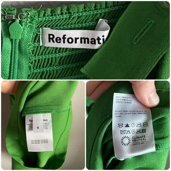 Reformation Alva Jumpsuit in Kelly Green - Picture 6 of 11